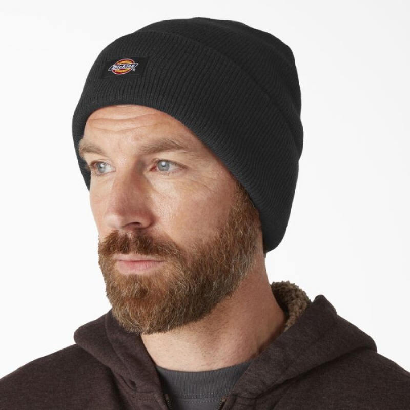 Dickies Cuffed Knit Beanie Negrii | RJJE0395