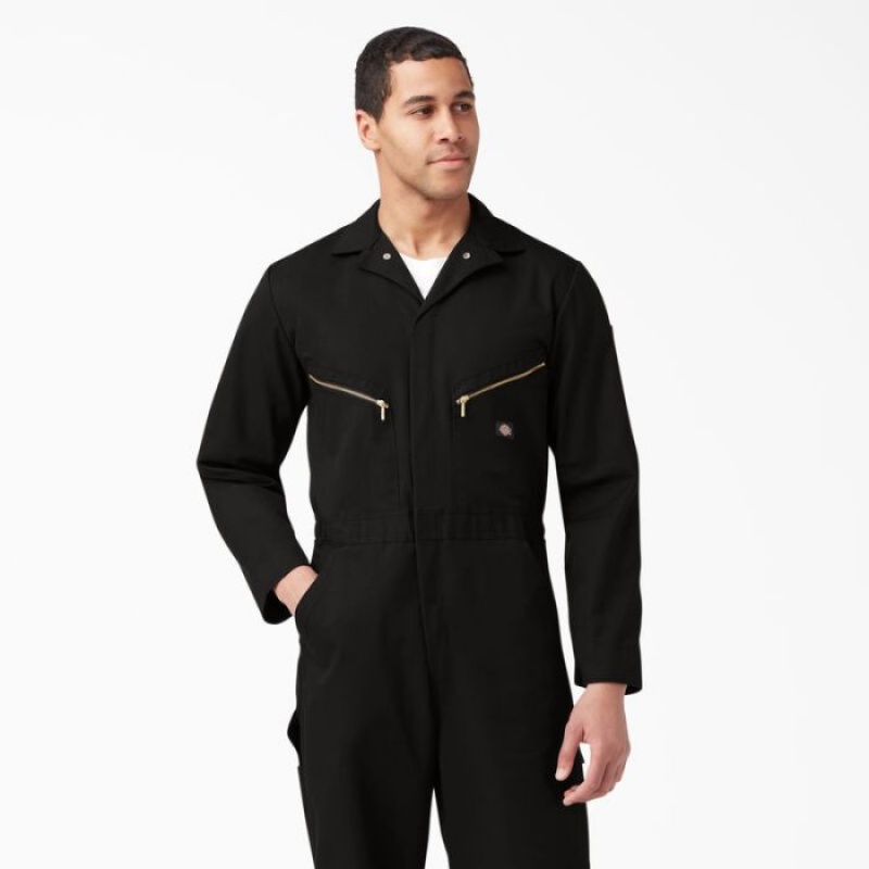 Dickies Deluxe Blended Long Sleeve Coveralls Negrii | SCMC9971