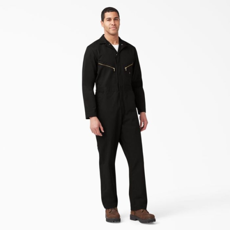Dickies Deluxe Blended Long Sleeve Coveralls Negrii | SCMC9971