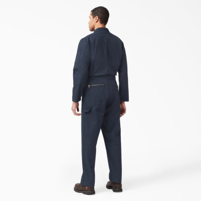Dickies Deluxe Blended Long Sleeve Coveralls Bleumarin | NYWH7654