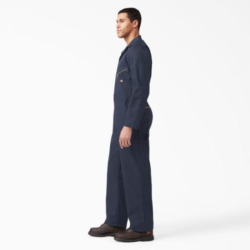 Dickies Deluxe Blended Long Sleeve Coveralls Bleumarin | NYWH7654