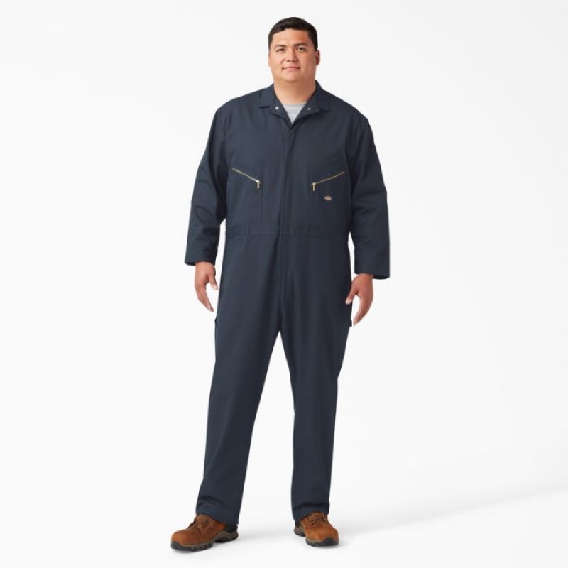 Dickies Deluxe Blended Long Sleeve Coveralls Bleumarin | NYWH7654