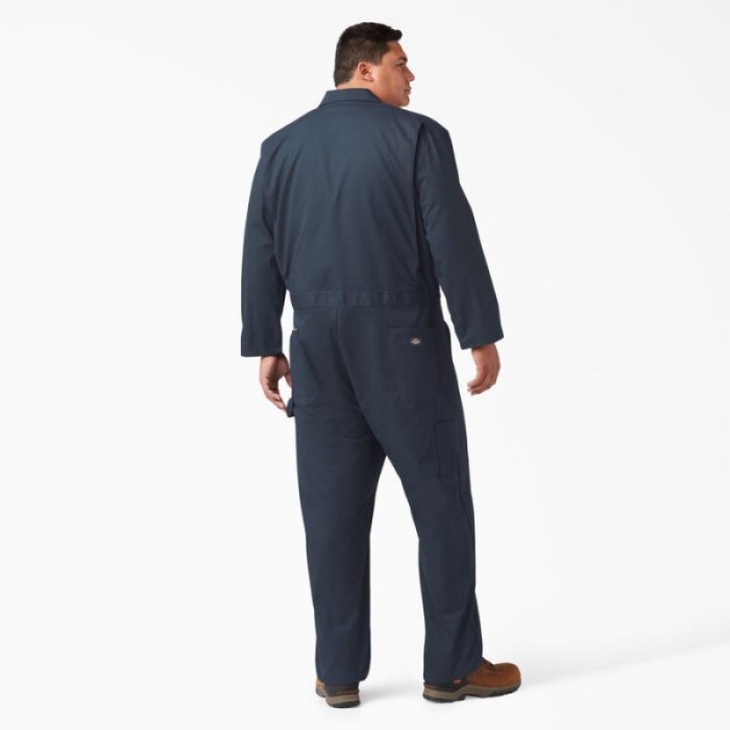 Dickies Deluxe Blended Long Sleeve Coveralls Bleumarin | NYWH7654