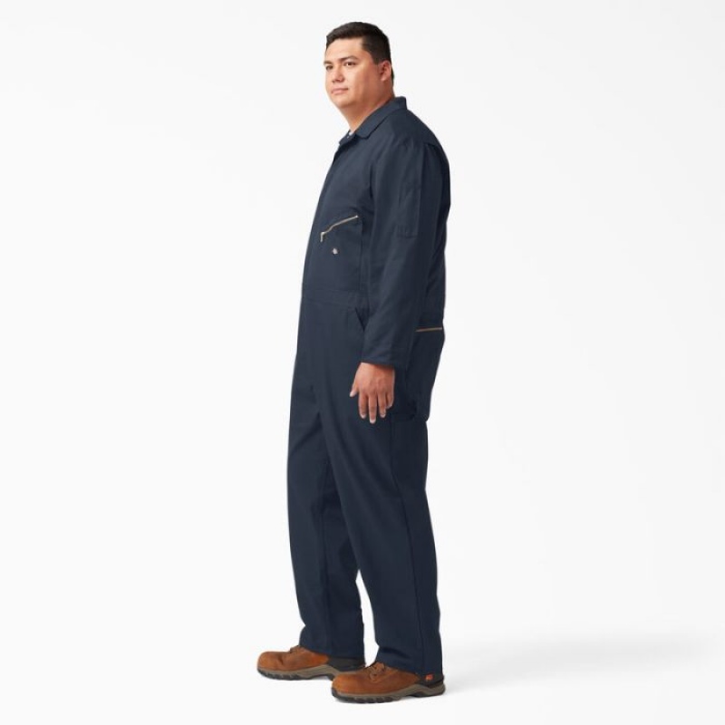 Dickies Deluxe Blended Long Sleeve Coveralls Bleumarin | NYWH7654