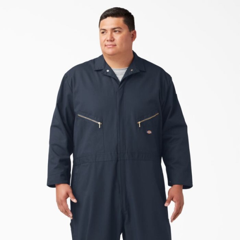 Dickies Deluxe Blended Long Sleeve Coveralls Bleumarin | NYWH7654