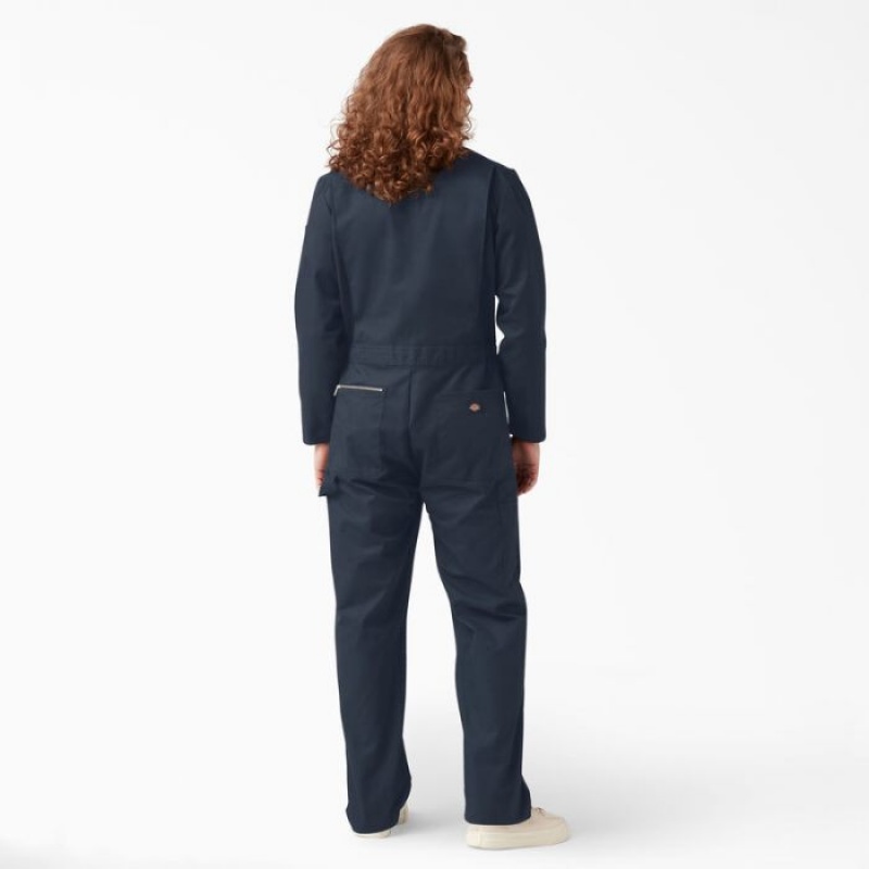 Dickies Deluxe Blended Long Sleeve Coveralls Bleumarin | NYWH7654