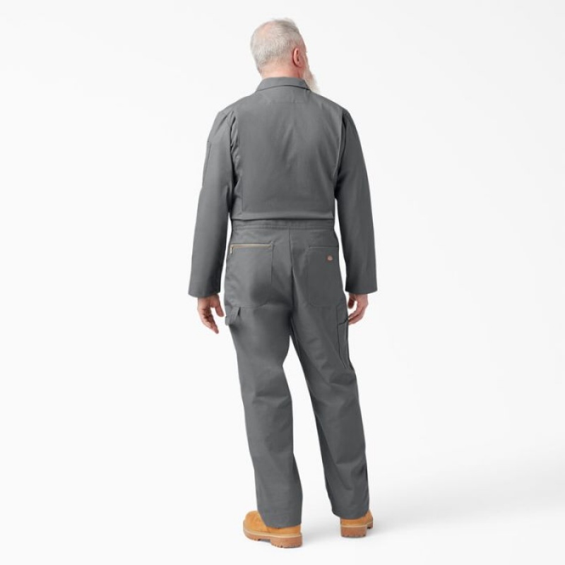 Dickies Deluxe Blended Long Sleeve Coveralls Gri | OZWF4124