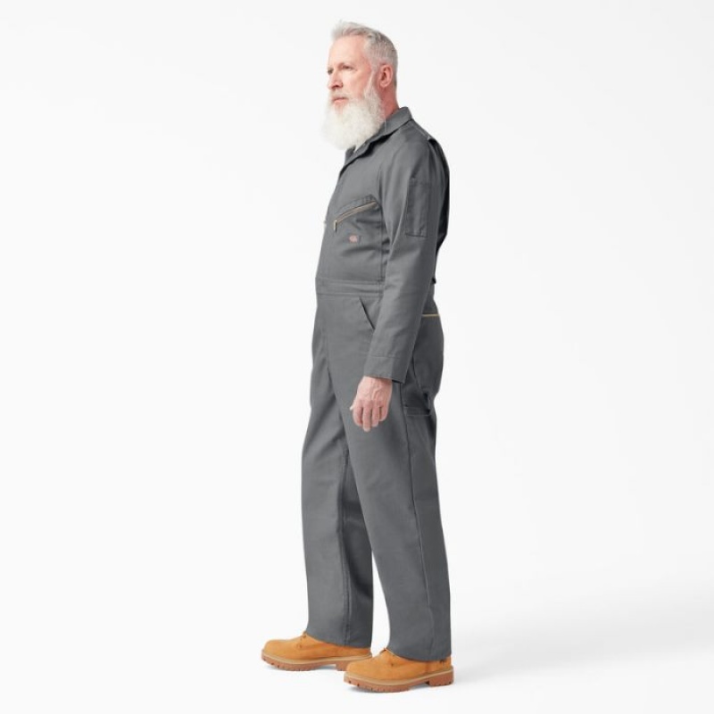 Dickies Deluxe Blended Long Sleeve Coveralls Gri | OZWF4124