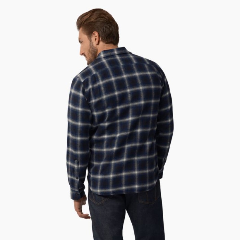 Dickies Dickies 1922 Long Sleeve Shirt Albastri | CWMZ1425