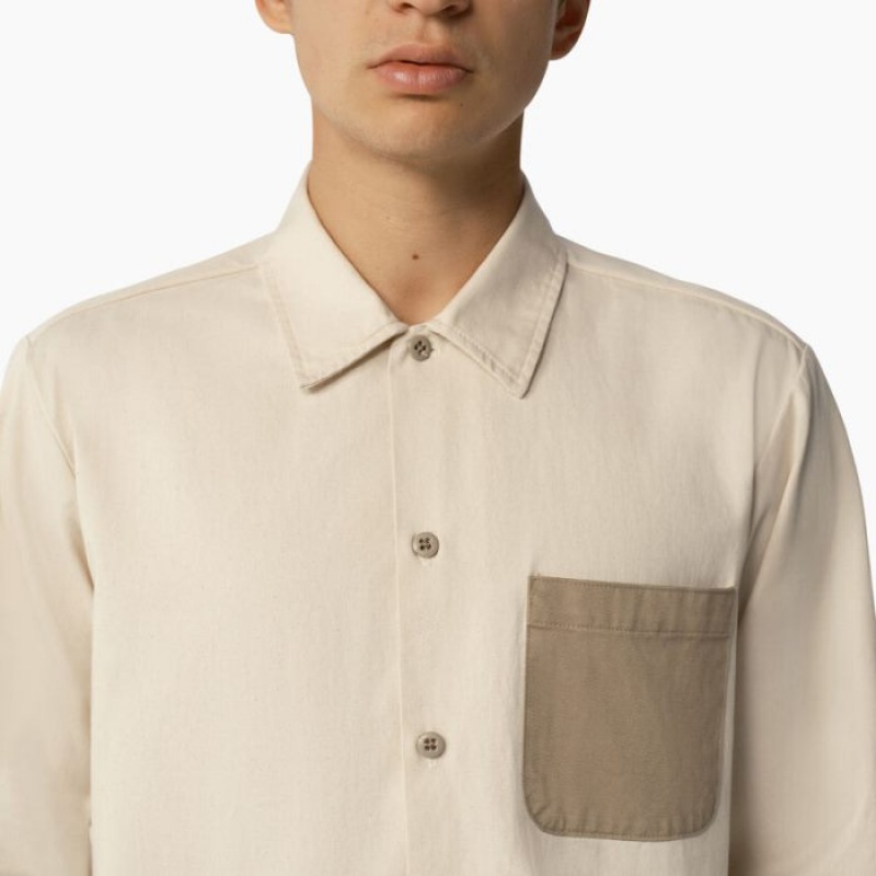 Dickies Dickies 1922 Long Sleeve Shirt Bej | VITT9501
