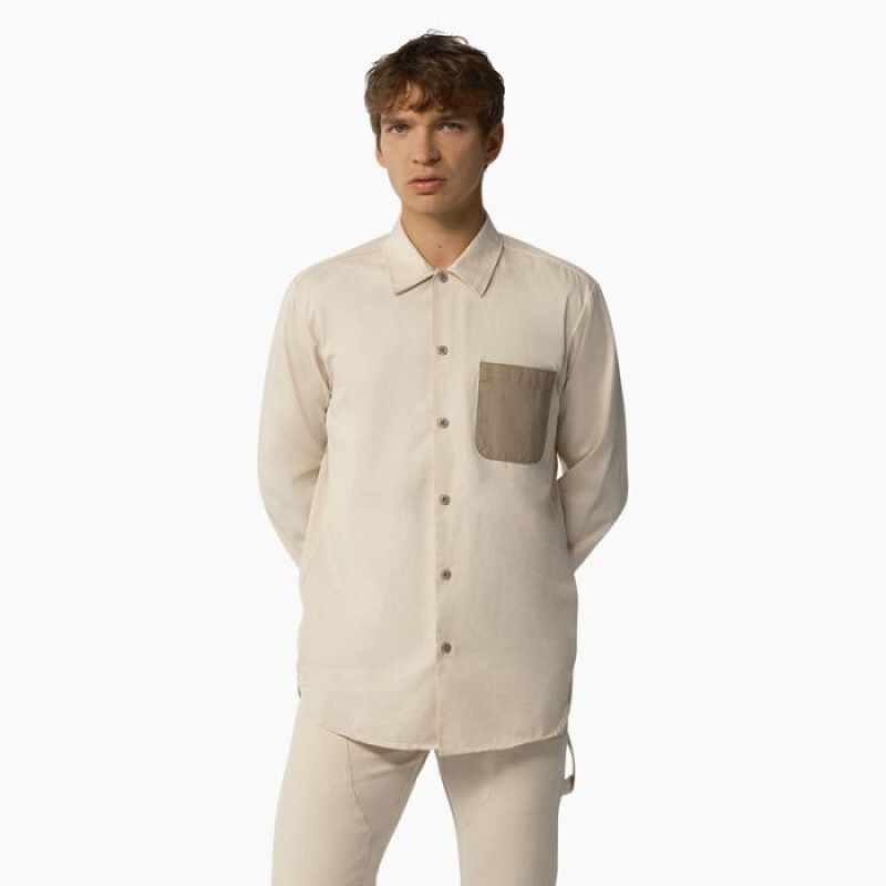 Dickies Dickies 1922 Long Sleeve Shirt Bej | VITT9501