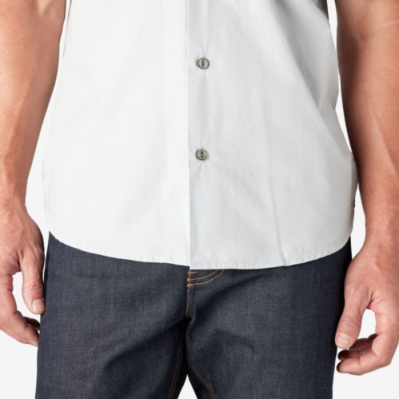 Dickies Dickies 1922 Scurte Sleeve Lucru Shirt Albastri Deschis | UMZZ0931