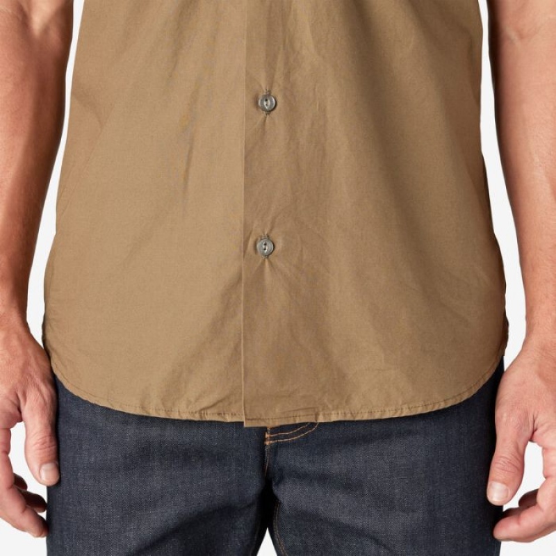 Dickies Dickies 1922 Scurte Sleeve Lucru Shirt Masline Verzi Verzi | DDWJ1033
