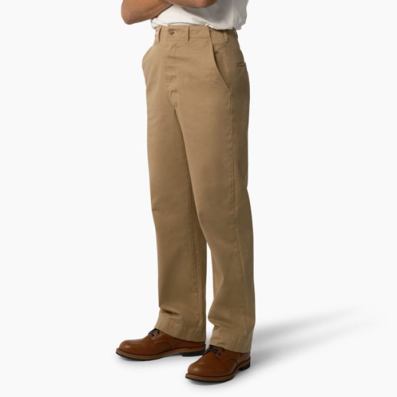 Dickies Dickies 1922 Vintage Fit Military Pants Portocalii Maro | ZLFO6841