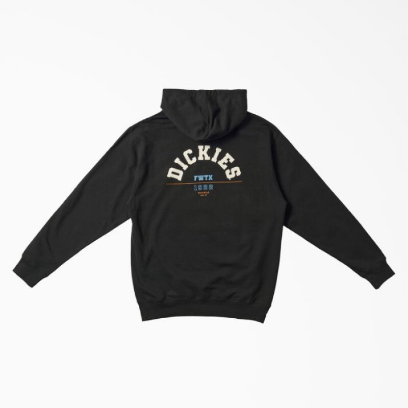 Dickies Dickies Fort Worth Grafice Hoodie Negrii | OTYE2345