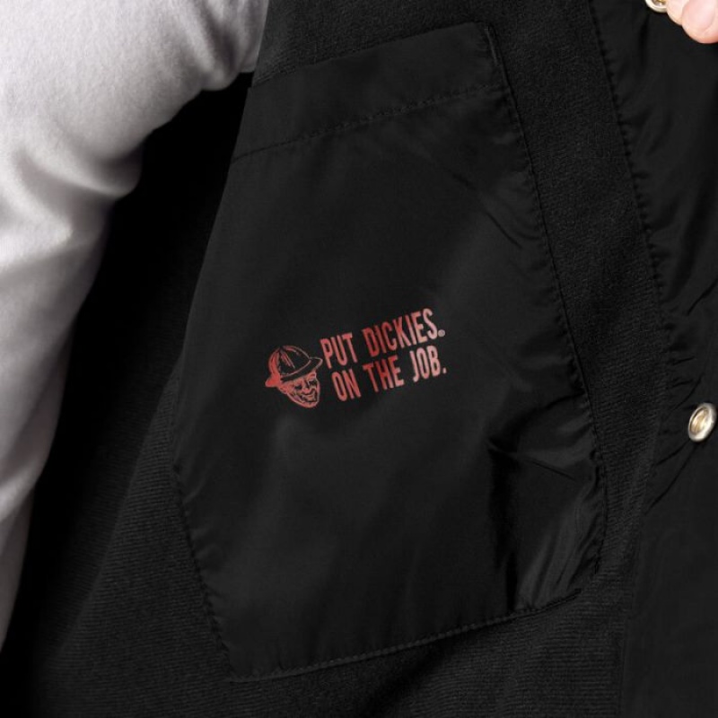 Dickies Dickies Skateboarding Coaches Jacket Negrii | JOEP1172