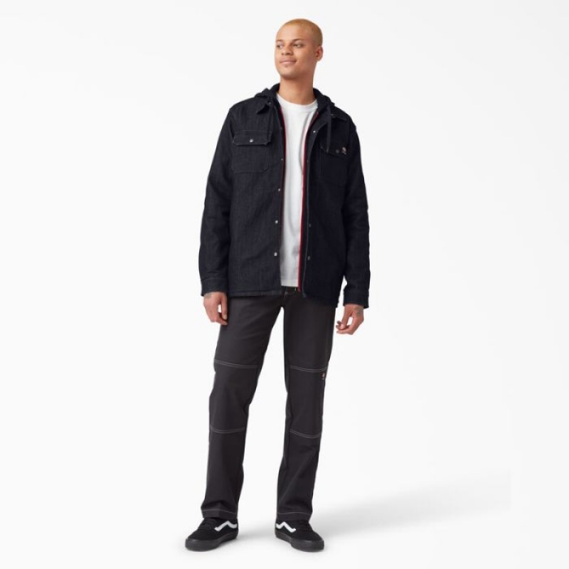 Dickies Dickies Skateboarding Denim Shirt Jacket Indigo Albastri | UXCG7986