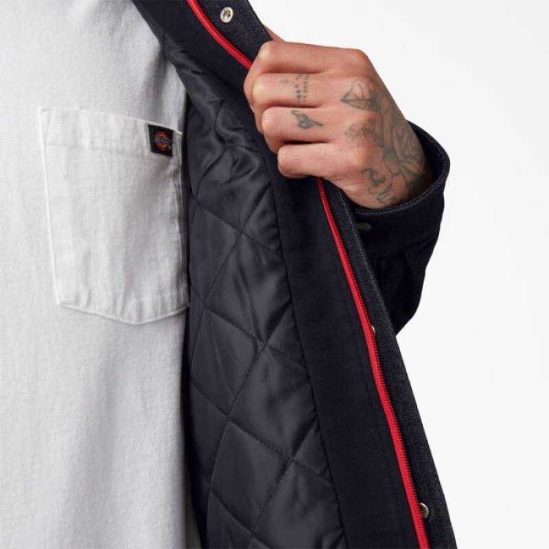 Dickies Dickies Skateboarding Denim Shirt Jacket Indigo Albastri | UXCG7986