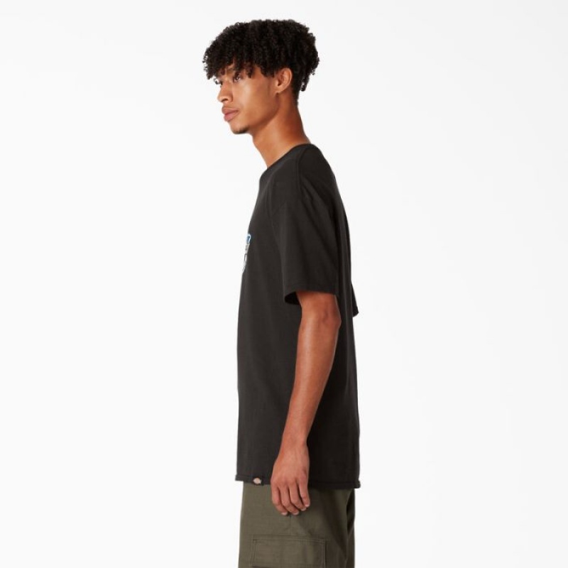 Dickies Dickies Skateboarding Distressed OG Grafice T-Shirt Negrii | WSCH9156