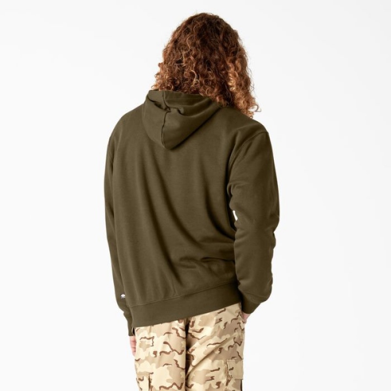 Dickies Dickies Skateboarding Grafice Hoodie Masline Verzi Inchis | FMZL3618