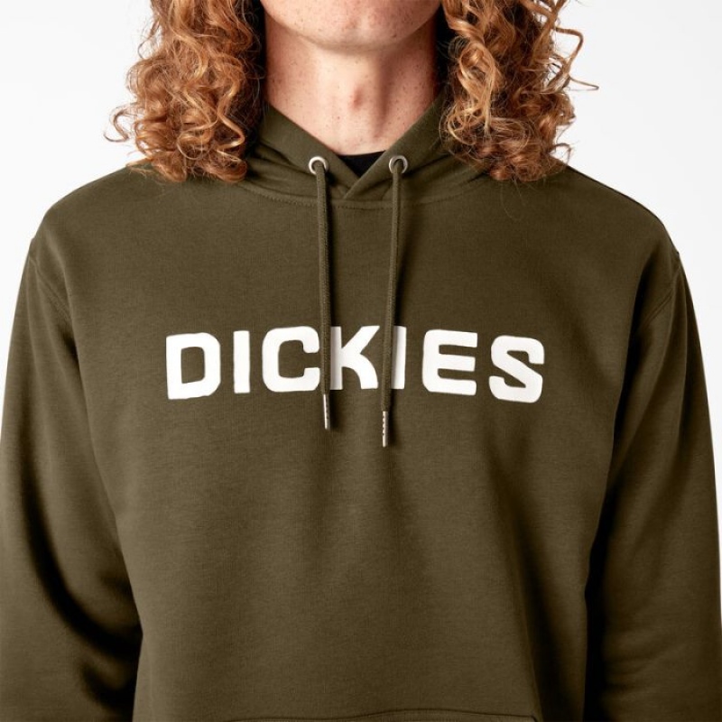 Dickies Dickies Skateboarding Grafice Hoodie Masline Verzi Inchis | FMZL3618