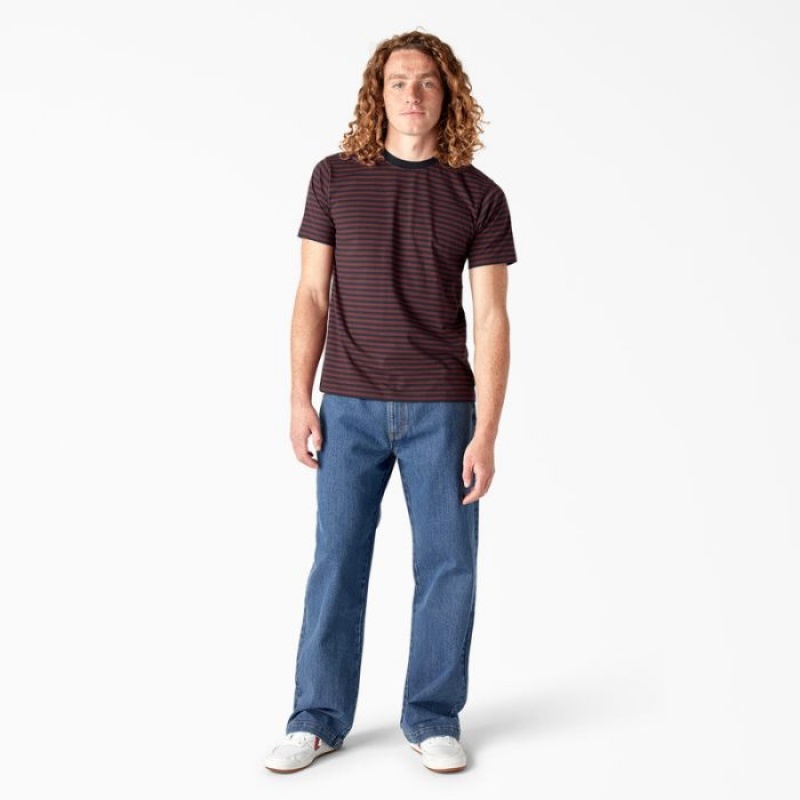 Dickies Dickies Skateboarding In Dungi T-Shirt Rosii Inchis | TBCM9236