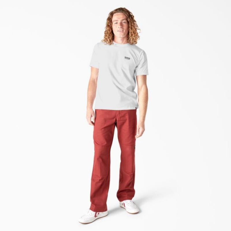 Dickies Dickies Skateboarding Pool Drainage Grafice T-Shirt Albi | XHJP9486