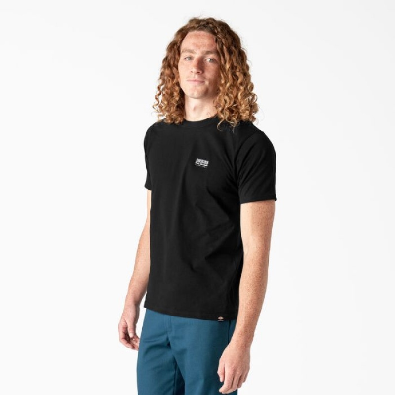 Dickies Dickies Skateboarding Pool Drainage Grafice T-Shirt Negrii | EEXA2910