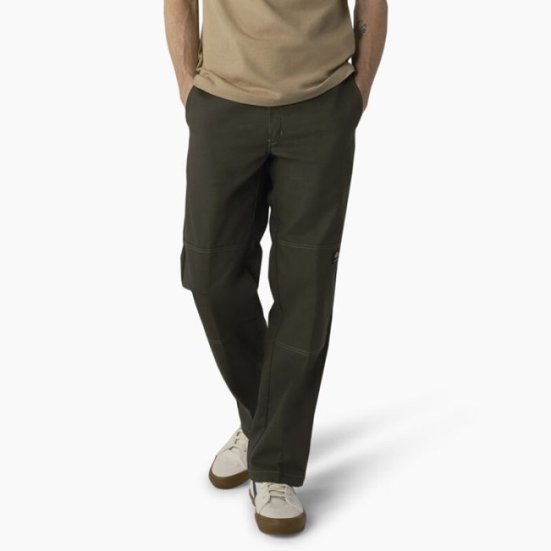 Dickies Dickies Skateboarding Regular Fit Double Knee Pants Masline Verzi Verzi | QWML3089