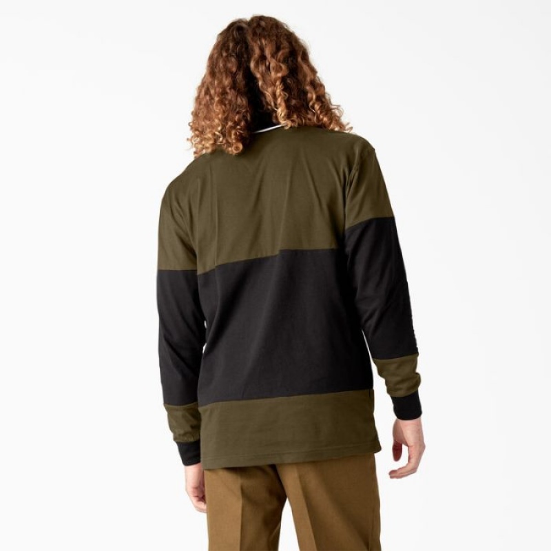 Dickies Dickies Skateboarding Rugby Polo Masline Verzi Inchis | HOCT3502
