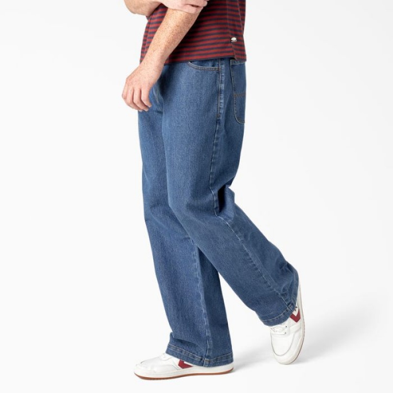 Dickies Dickies Skateboarding Wingville Loose Fit Jeans Albastri | RVMX8577