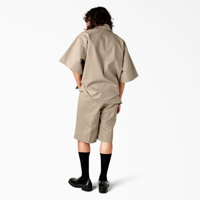 Dickies Dickies X Willy Chavarria Scurte Sleeve Lucru Shirt Maro | UCJX0621