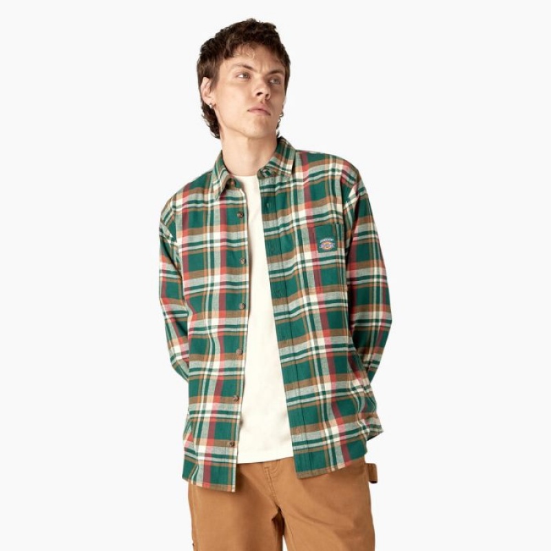 Dickies Dickies x Jameson Flannel Shirt Verzi | WHJV8176