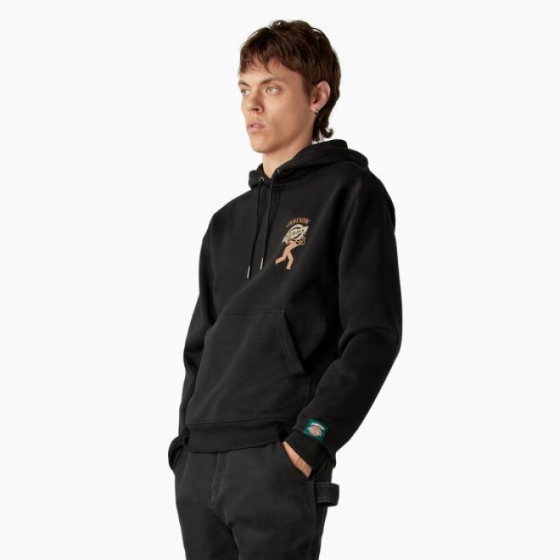 Dickies Dickies x Jameson Grafice Hoodie Negrii | JXLM0576