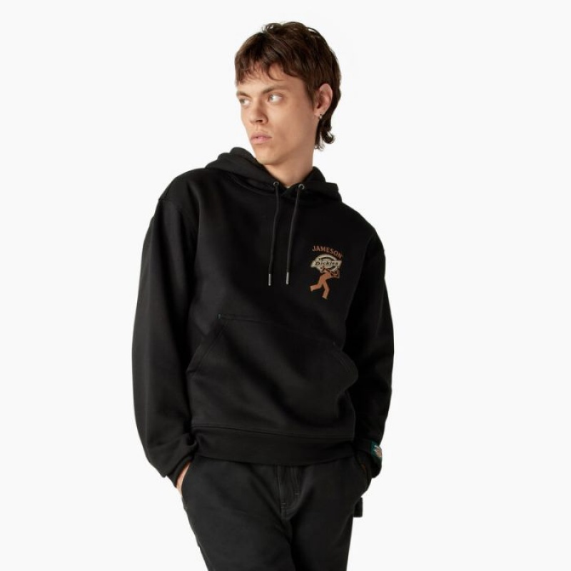 Dickies Dickies x Jameson Grafice Hoodie Negrii | JXLM0576