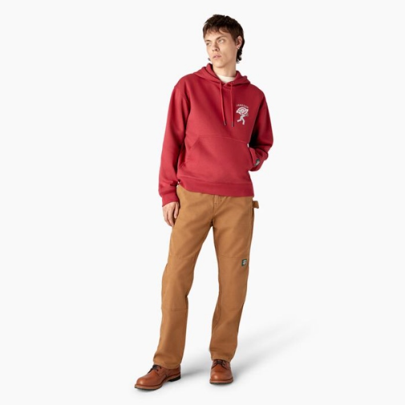 Dickies Dickies x Jameson Grafice Hoodie Roz Rosii | IYGU6043