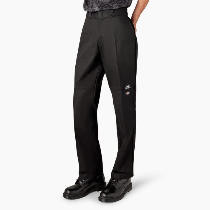Dickies Dickies x Lurking Class Regular Fit Double Knee Pants Negrii | OHUP0671