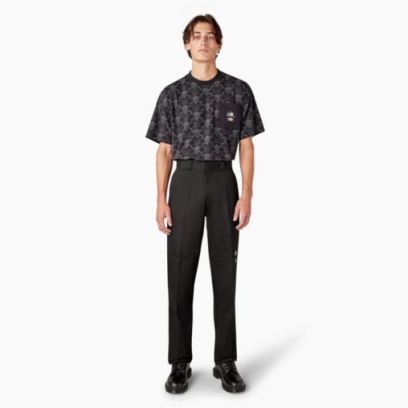 Dickies Dickies x Lurking Class Regular Fit Double Knee Pants Negrii | OHUP0671