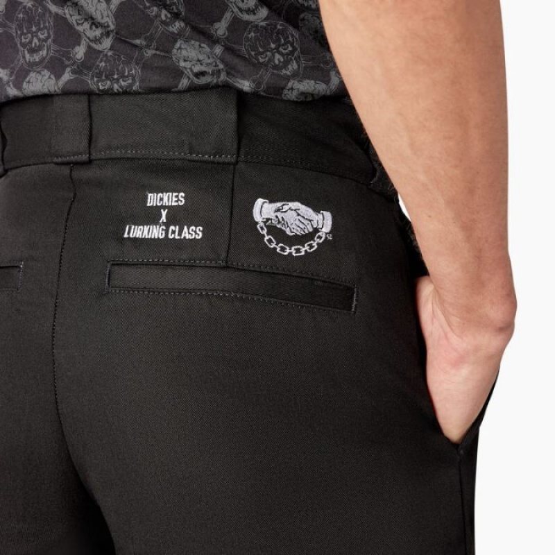 Dickies Dickies x Lurking Class Regular Fit Double Knee Pants Negrii | OHUP0671