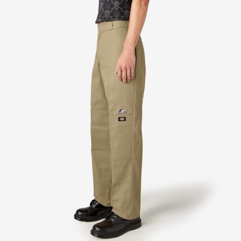 Dickies Dickies x Lurking Class Regular Fit Double Knee Pants Kaki | NOPE1404