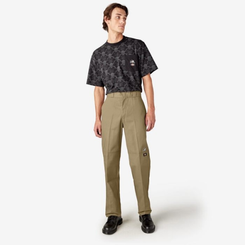 Dickies Dickies x Lurking Class Regular Fit Double Knee Pants Kaki | NOPE1404