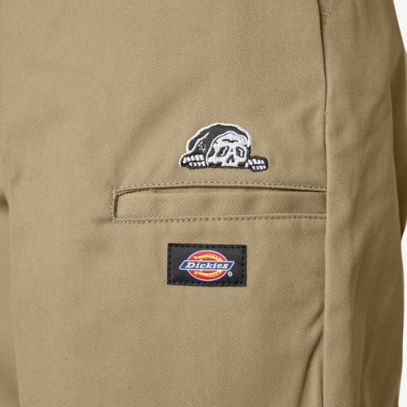 Dickies Dickies x Lurking Class Regular Fit Double Knee Pants Kaki | NOPE1404