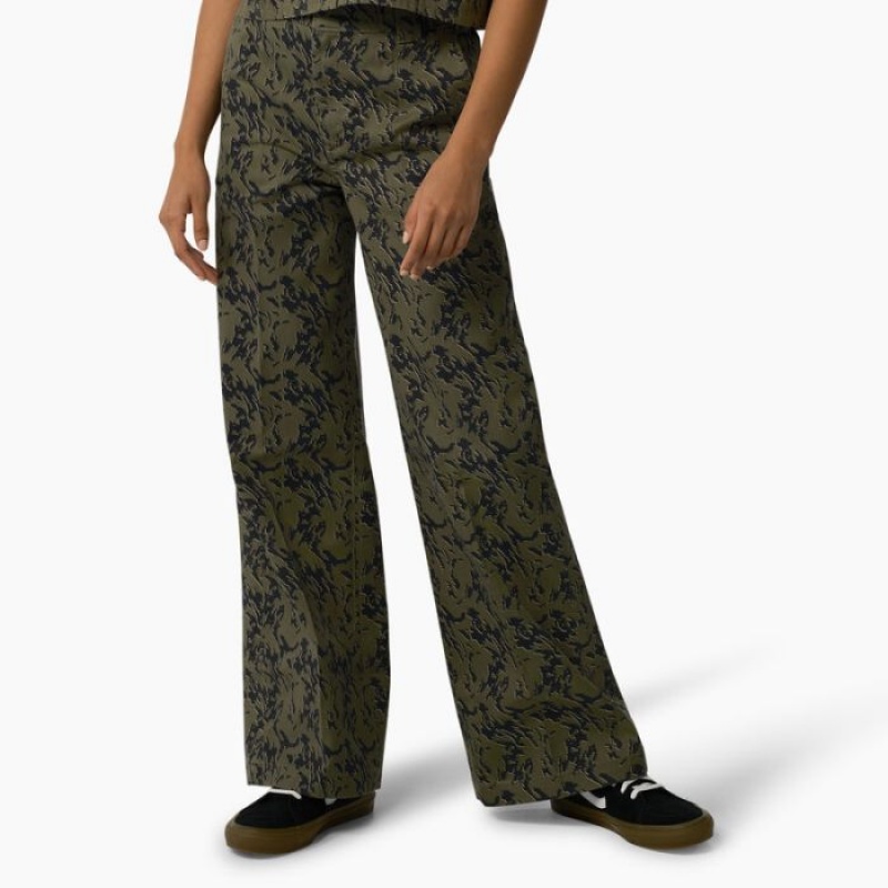 Dickies Drewsey High Rise Largi Leg Pants Regular | XWCZ9218