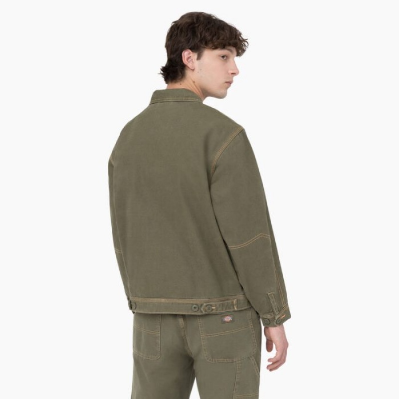 Dickies Duck Contrast Stitch Jacket Verzi | KHXD7964