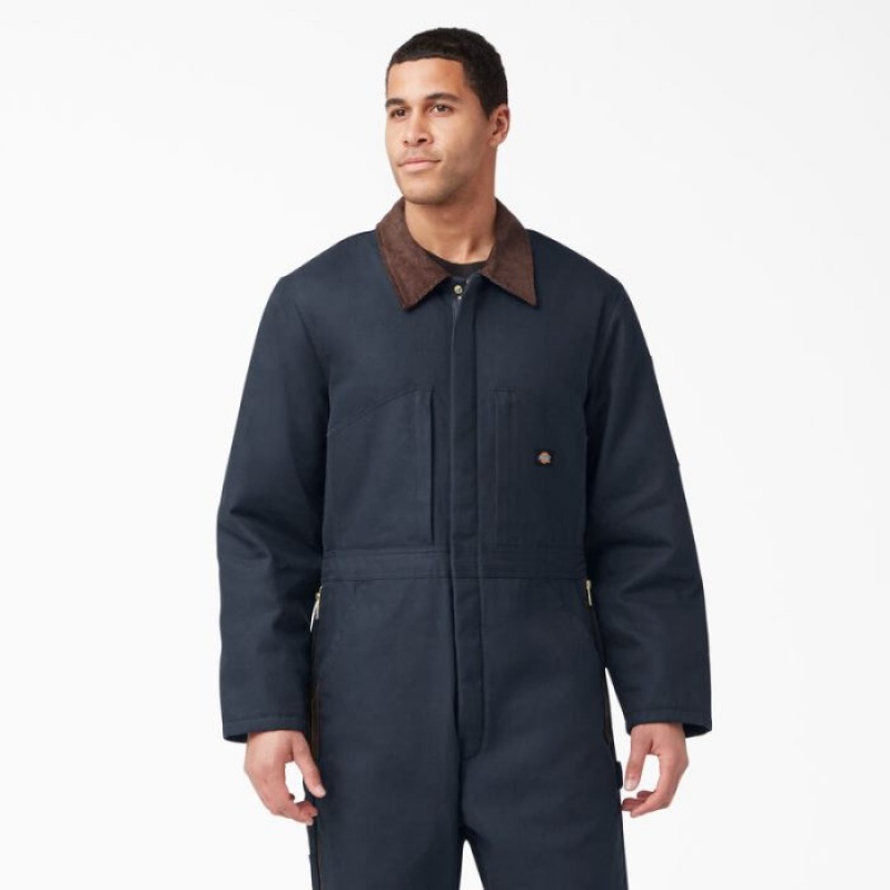 Dickies Duck Insulated Coveralls Bleumarin | HJTZ4972