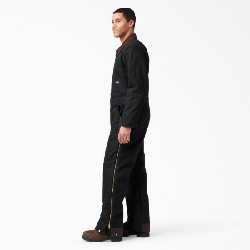 Dickies Duck Insulated Coveralls Negrii | NVME0706