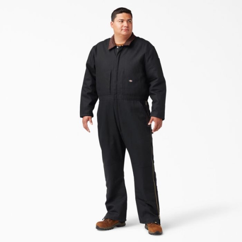 Dickies Duck Insulated Coveralls Negrii | NVME0706