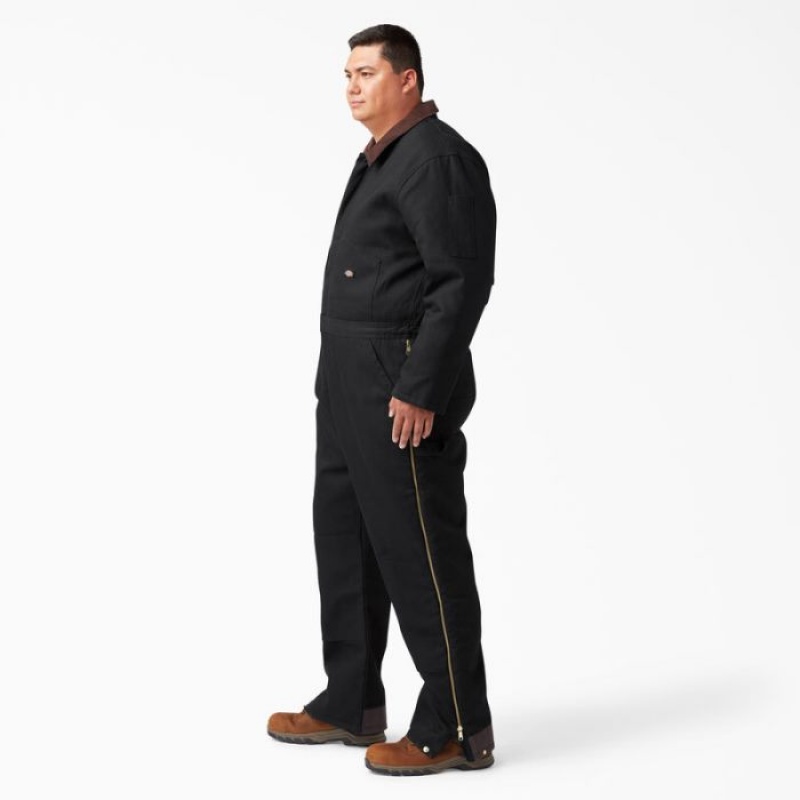 Dickies Duck Insulated Coveralls Negrii | NVME0706
