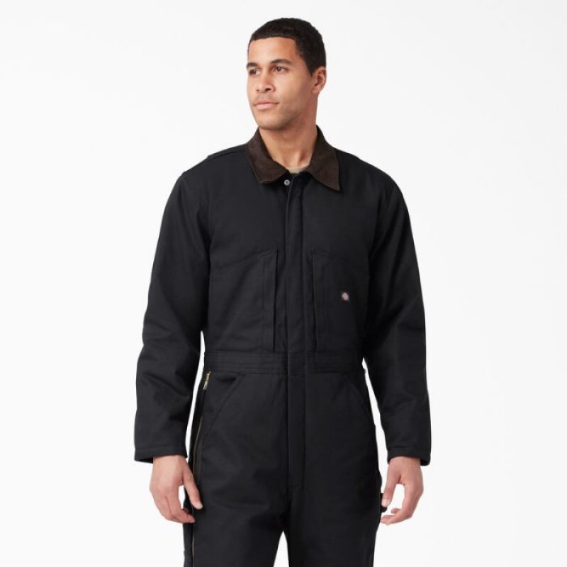 Dickies Duck Insulated Coveralls Negrii | NVME0706
