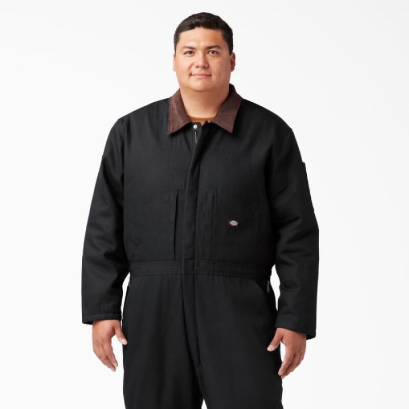 Dickies Duck Insulated Coveralls Negrii | NVME0706